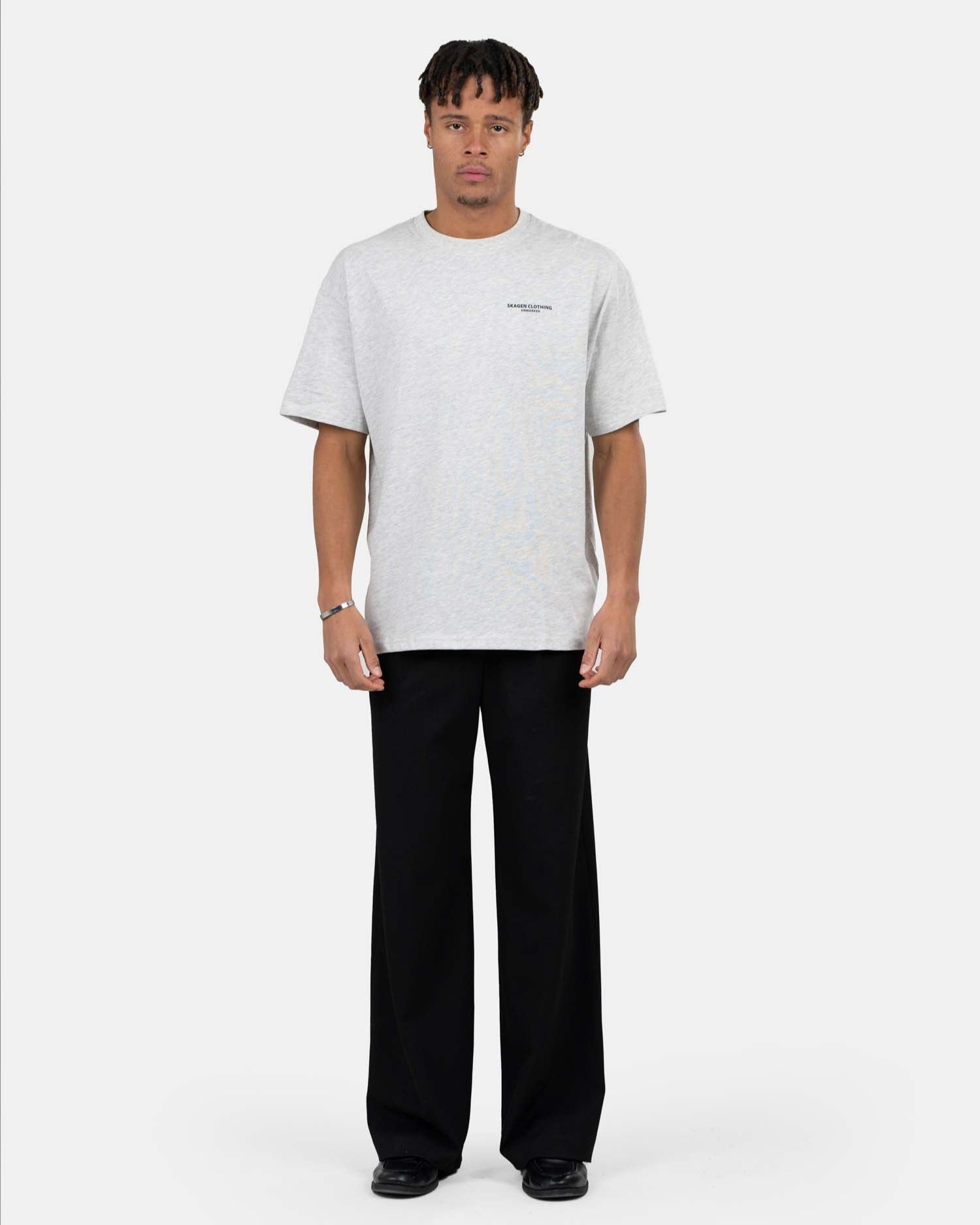 UNMARKED T-shirt Grey | Skagen - clothing.dk